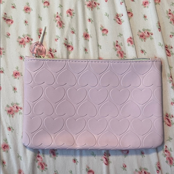 Ipsy Pastel Pink Heart Cosmetic Bag - Picture 1 of 1